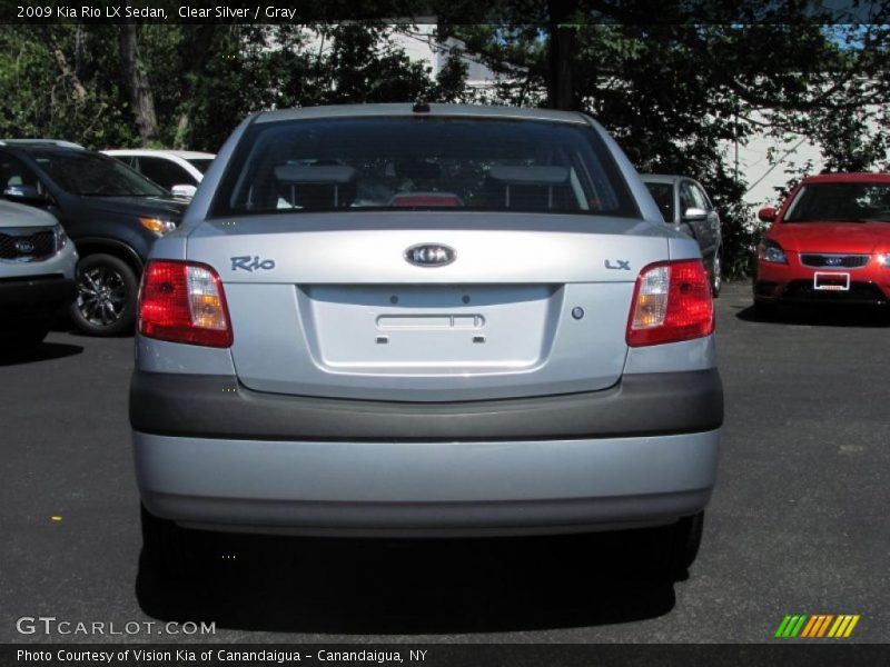 Clear Silver / Gray 2009 Kia Rio LX Sedan