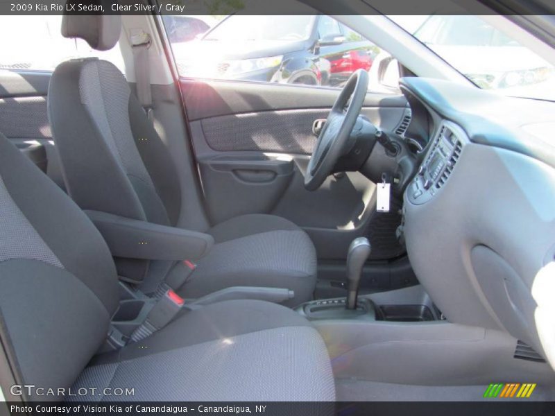 Clear Silver / Gray 2009 Kia Rio LX Sedan