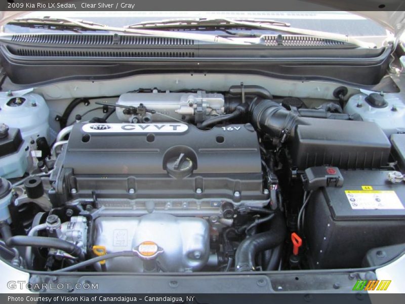Clear Silver / Gray 2009 Kia Rio LX Sedan