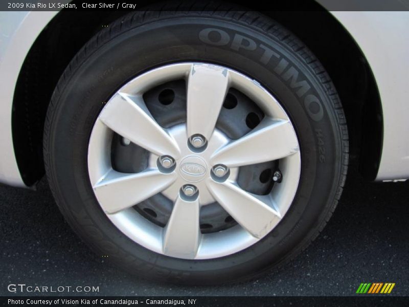 Clear Silver / Gray 2009 Kia Rio LX Sedan