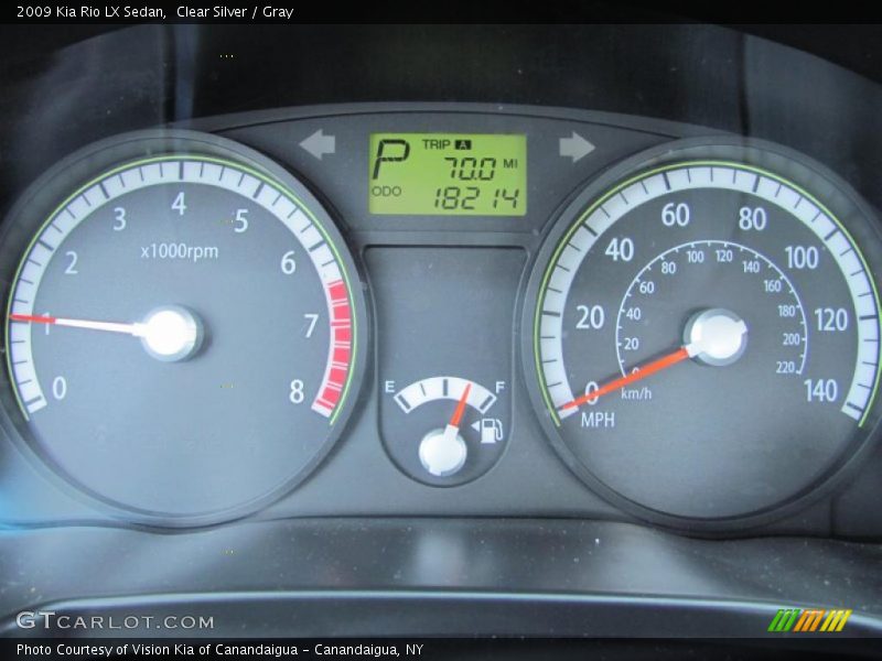 Clear Silver / Gray 2009 Kia Rio LX Sedan