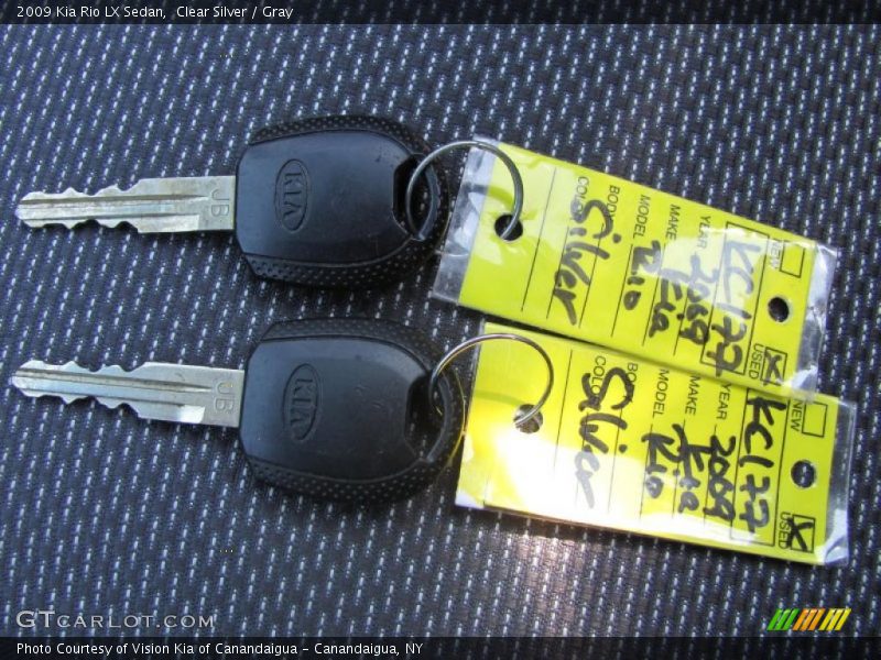 Clear Silver / Gray 2009 Kia Rio LX Sedan