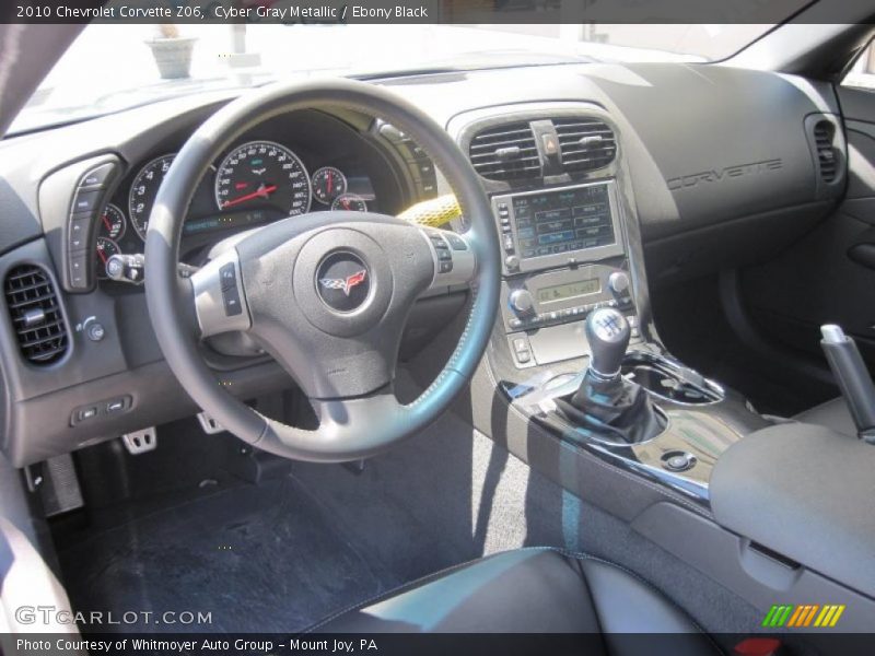 Cyber Gray Metallic / Ebony Black 2010 Chevrolet Corvette Z06