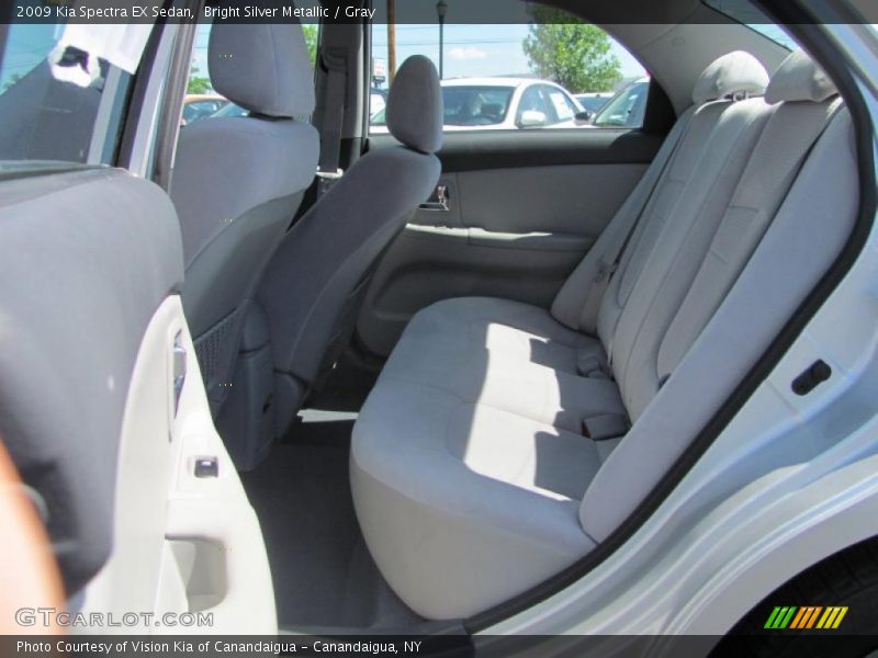 Bright Silver Metallic / Gray 2009 Kia Spectra EX Sedan