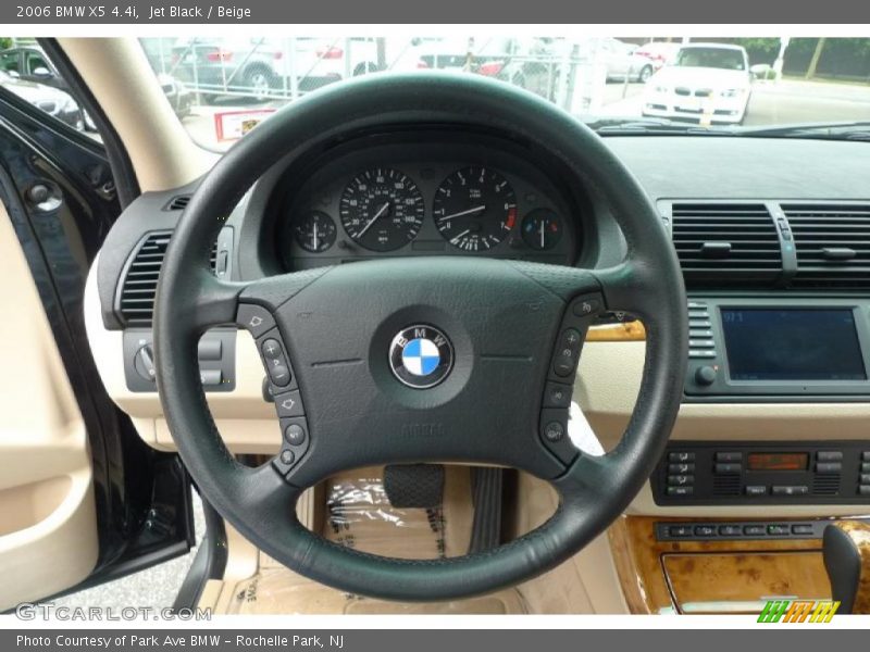 Jet Black / Beige 2006 BMW X5 4.4i