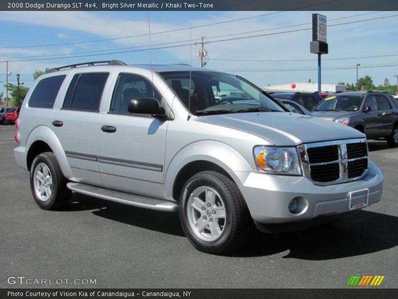 Bright Silver Metallic / Khaki Two-Tone 2008 Dodge Durango SLT 4x4
