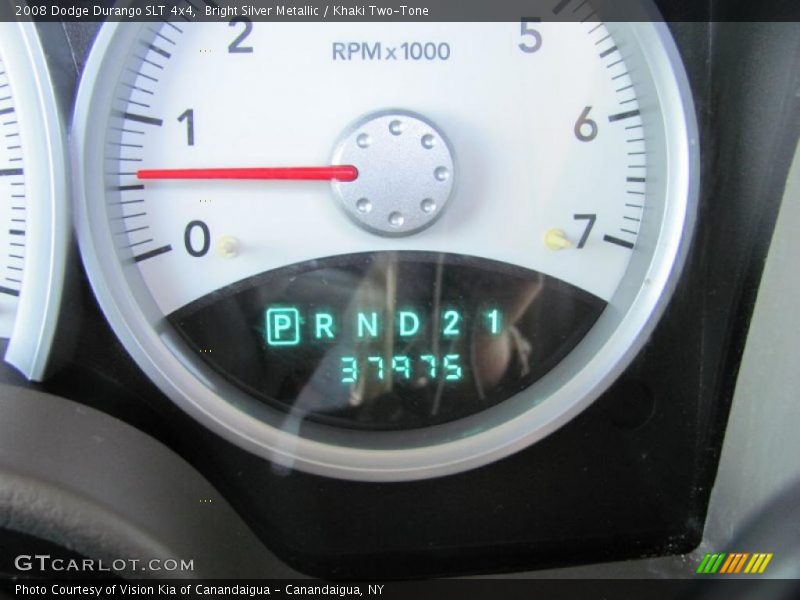 Bright Silver Metallic / Khaki Two-Tone 2008 Dodge Durango SLT 4x4