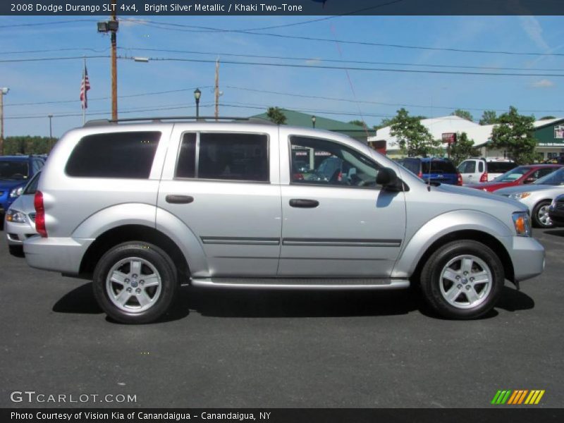 Bright Silver Metallic / Khaki Two-Tone 2008 Dodge Durango SLT 4x4