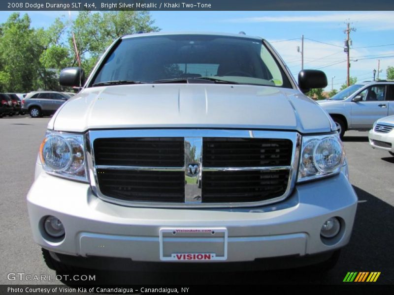 Bright Silver Metallic / Khaki Two-Tone 2008 Dodge Durango SLT 4x4