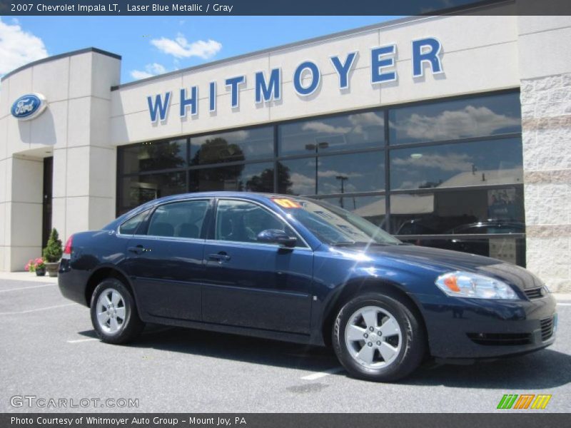 Laser Blue Metallic / Gray 2007 Chevrolet Impala LT