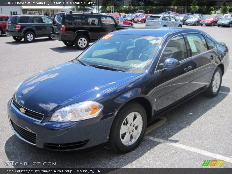 Laser Blue Metallic / Gray 2007 Chevrolet Impala LT