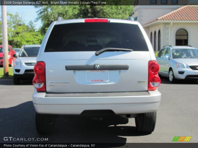 Bright Silver Metallic / Khaki Two-Tone 2008 Dodge Durango SLT 4x4
