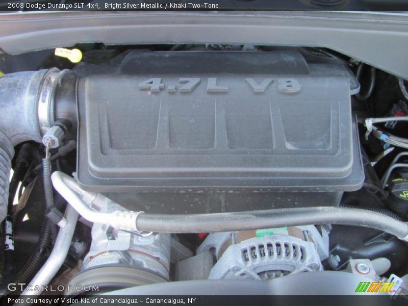 Bright Silver Metallic / Khaki Two-Tone 2008 Dodge Durango SLT 4x4