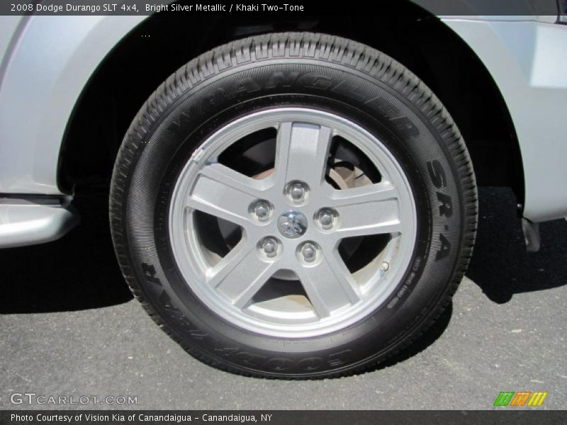 Bright Silver Metallic / Khaki Two-Tone 2008 Dodge Durango SLT 4x4