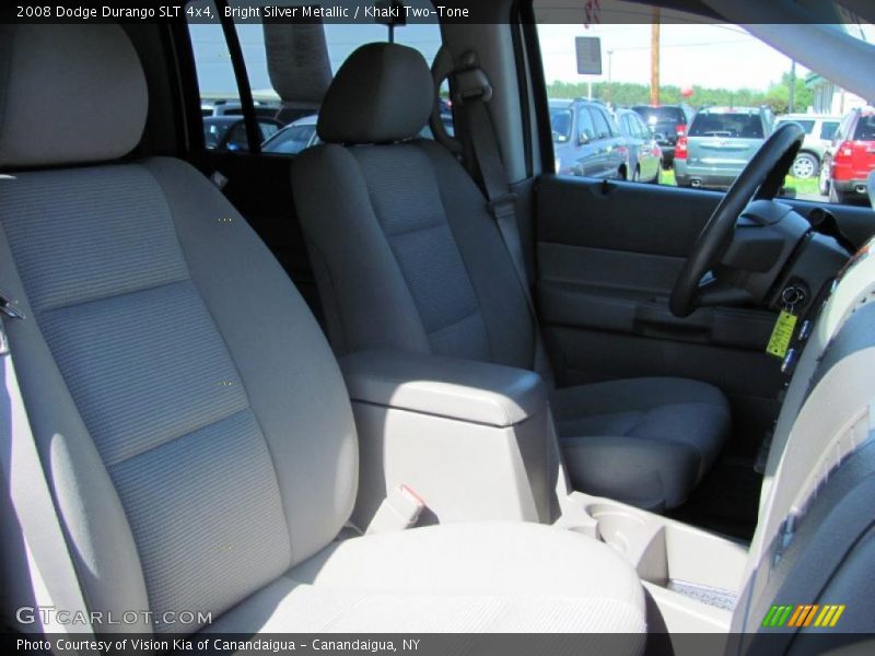 Bright Silver Metallic / Khaki Two-Tone 2008 Dodge Durango SLT 4x4