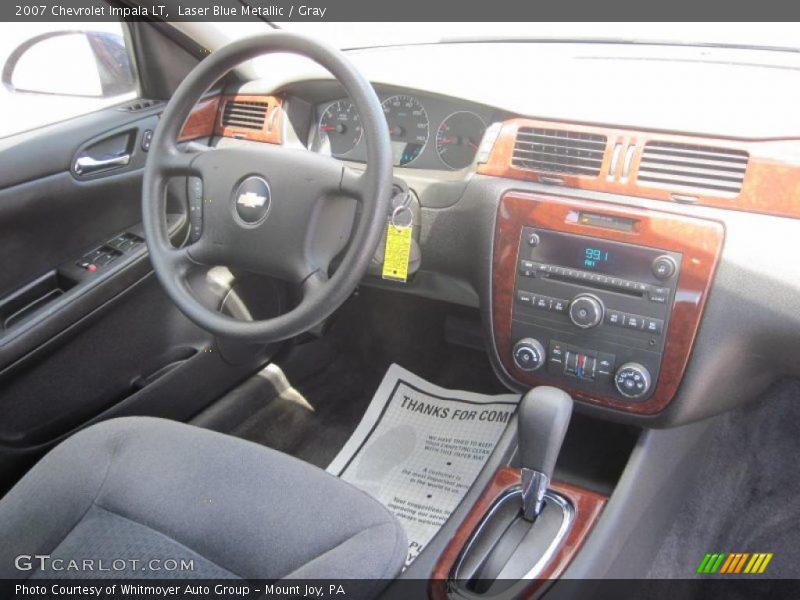 Laser Blue Metallic / Gray 2007 Chevrolet Impala LT