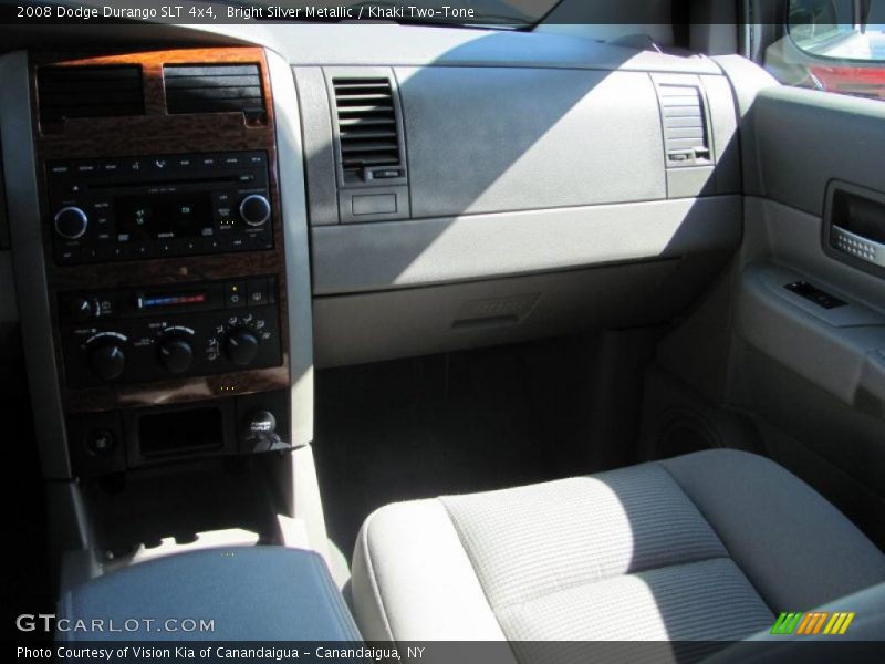 Bright Silver Metallic / Khaki Two-Tone 2008 Dodge Durango SLT 4x4