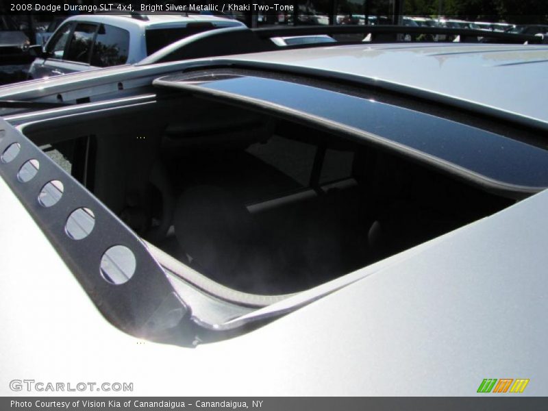 Bright Silver Metallic / Khaki Two-Tone 2008 Dodge Durango SLT 4x4