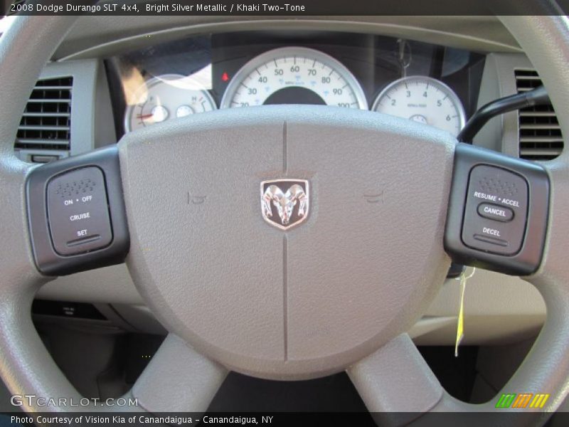 Bright Silver Metallic / Khaki Two-Tone 2008 Dodge Durango SLT 4x4