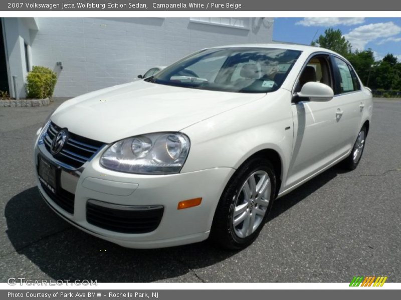 Campanella White / Pure Beige 2007 Volkswagen Jetta Wolfsburg Edition Sedan