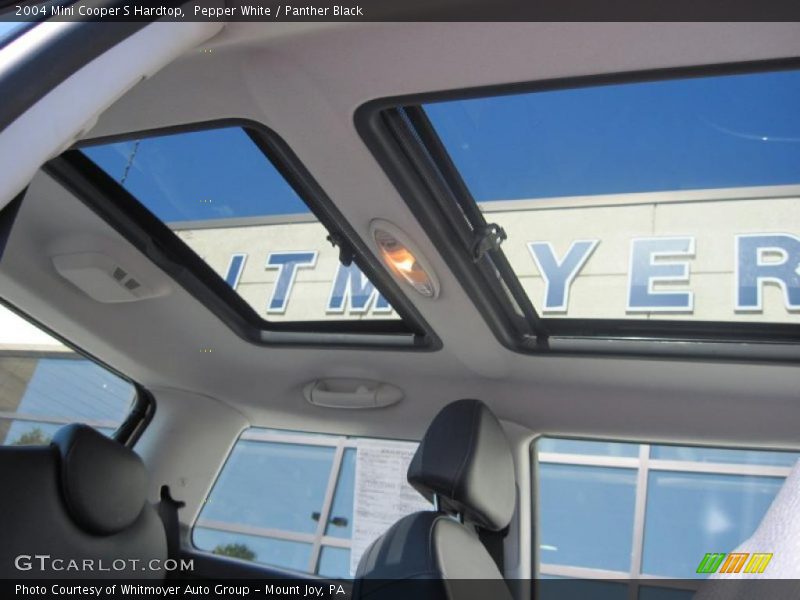 Pepper White / Panther Black 2004 Mini Cooper S Hardtop