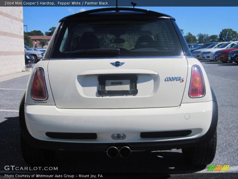 Pepper White / Panther Black 2004 Mini Cooper S Hardtop