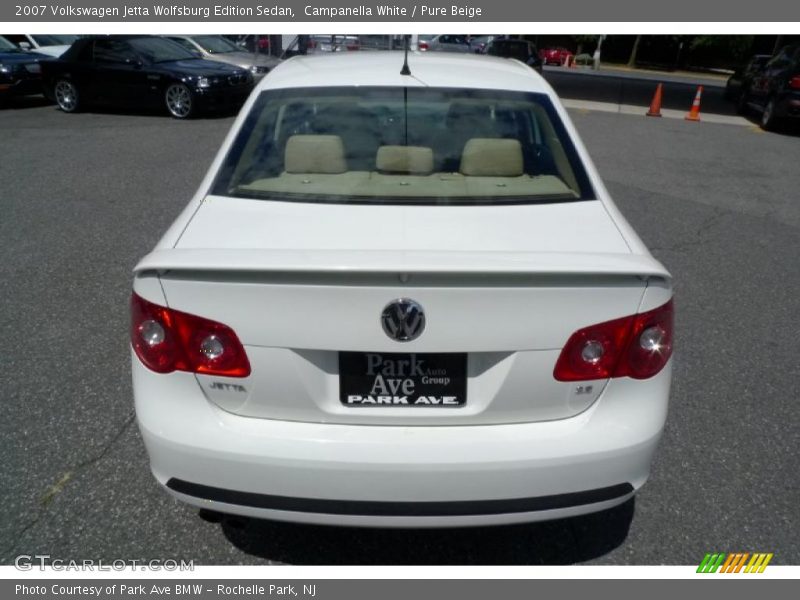 Campanella White / Pure Beige 2007 Volkswagen Jetta Wolfsburg Edition Sedan