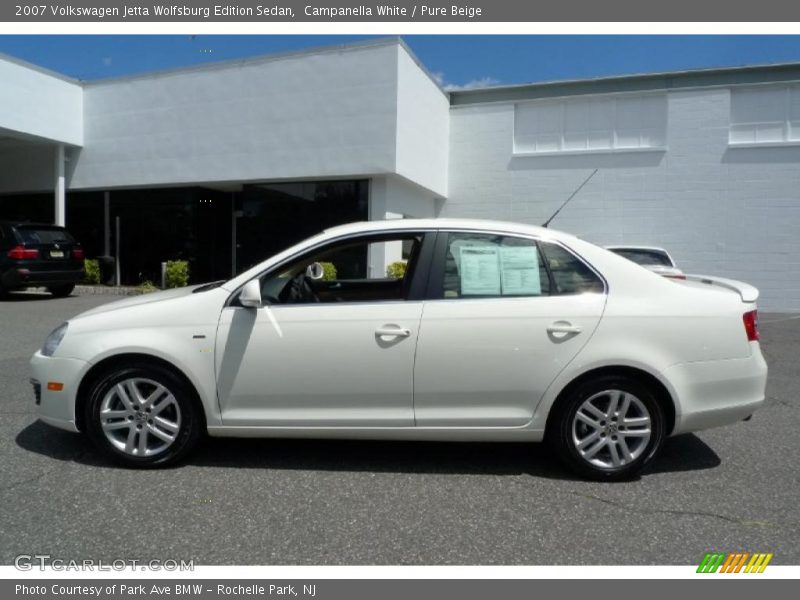 Campanella White / Pure Beige 2007 Volkswagen Jetta Wolfsburg Edition Sedan