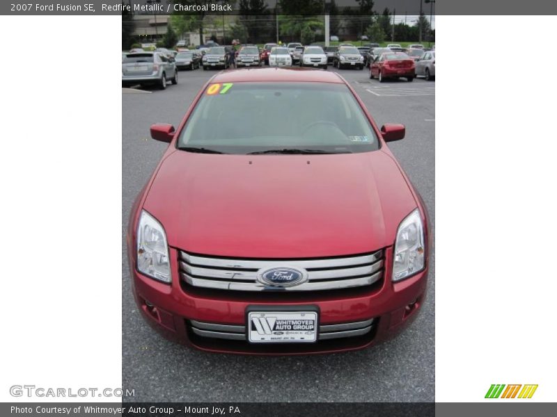 Redfire Metallic / Charcoal Black 2007 Ford Fusion SE