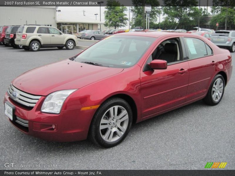 Redfire Metallic / Charcoal Black 2007 Ford Fusion SE