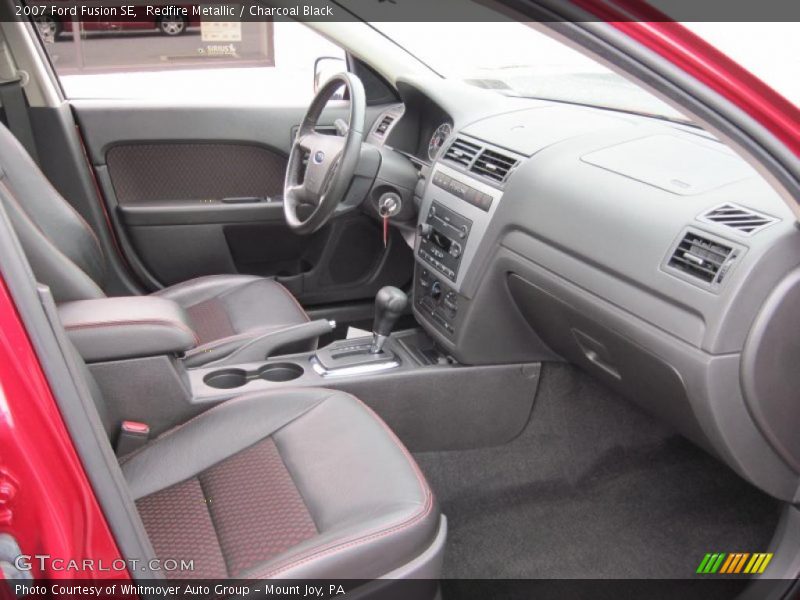 Redfire Metallic / Charcoal Black 2007 Ford Fusion SE