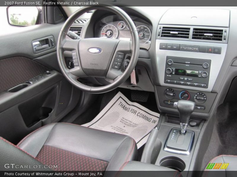 Redfire Metallic / Charcoal Black 2007 Ford Fusion SE