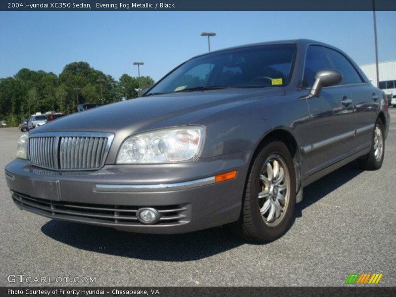 Evening Fog Metallic / Black 2004 Hyundai XG350 Sedan