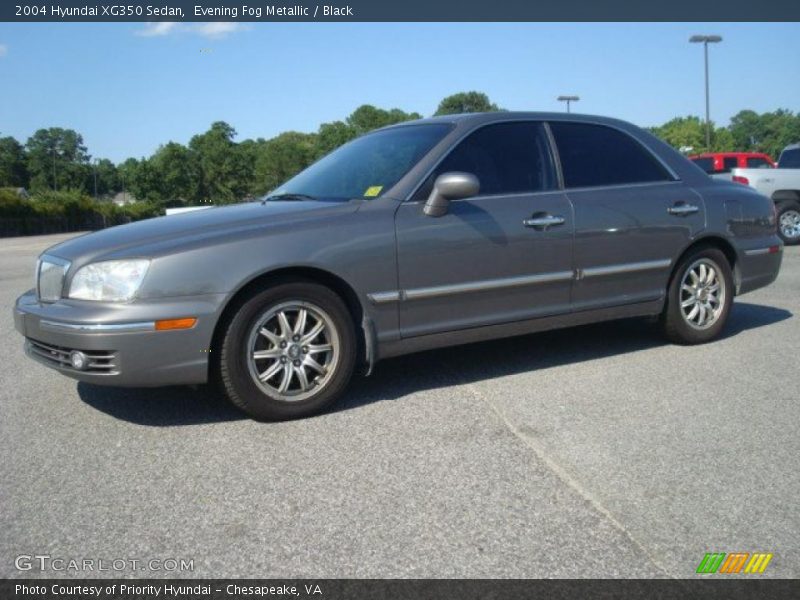 Evening Fog Metallic / Black 2004 Hyundai XG350 Sedan