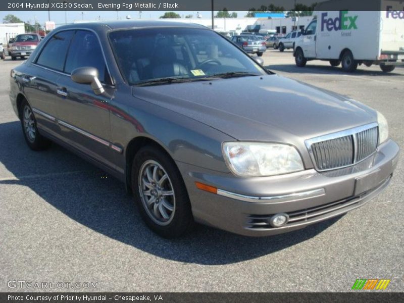 Evening Fog Metallic / Black 2004 Hyundai XG350 Sedan