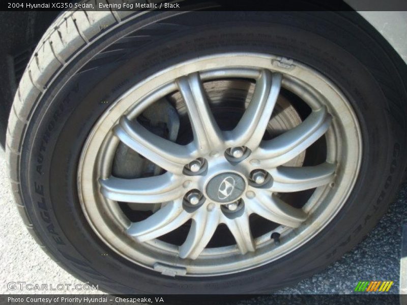Evening Fog Metallic / Black 2004 Hyundai XG350 Sedan