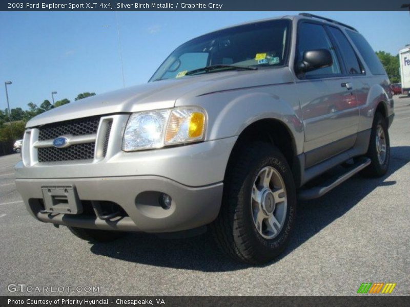 Silver Birch Metallic / Graphite Grey 2003 Ford Explorer Sport XLT 4x4