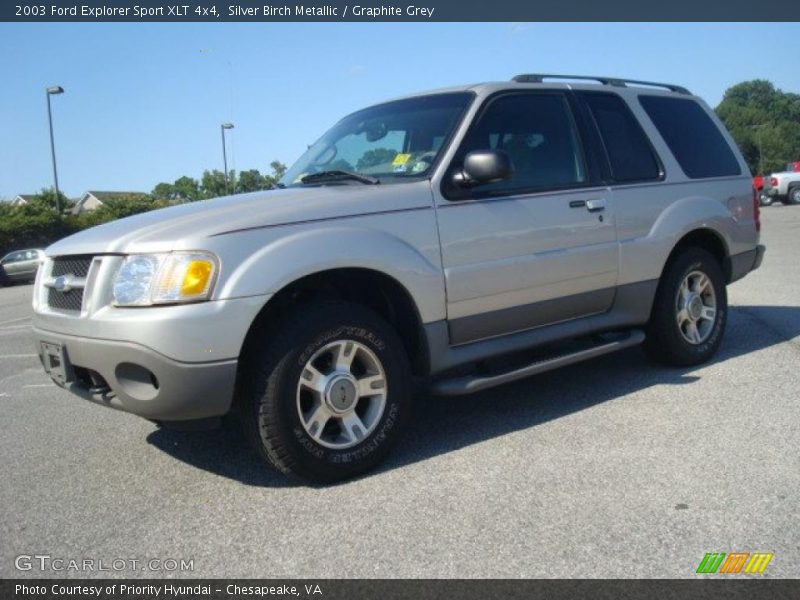 Silver Birch Metallic / Graphite Grey 2003 Ford Explorer Sport XLT 4x4