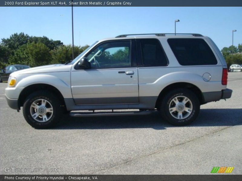 Silver Birch Metallic / Graphite Grey 2003 Ford Explorer Sport XLT 4x4