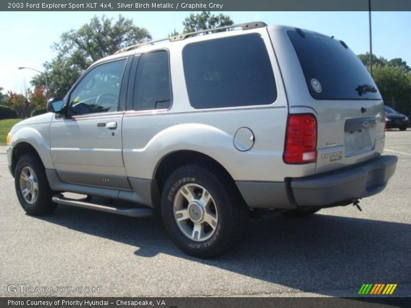 Silver Birch Metallic / Graphite Grey 2003 Ford Explorer Sport XLT 4x4