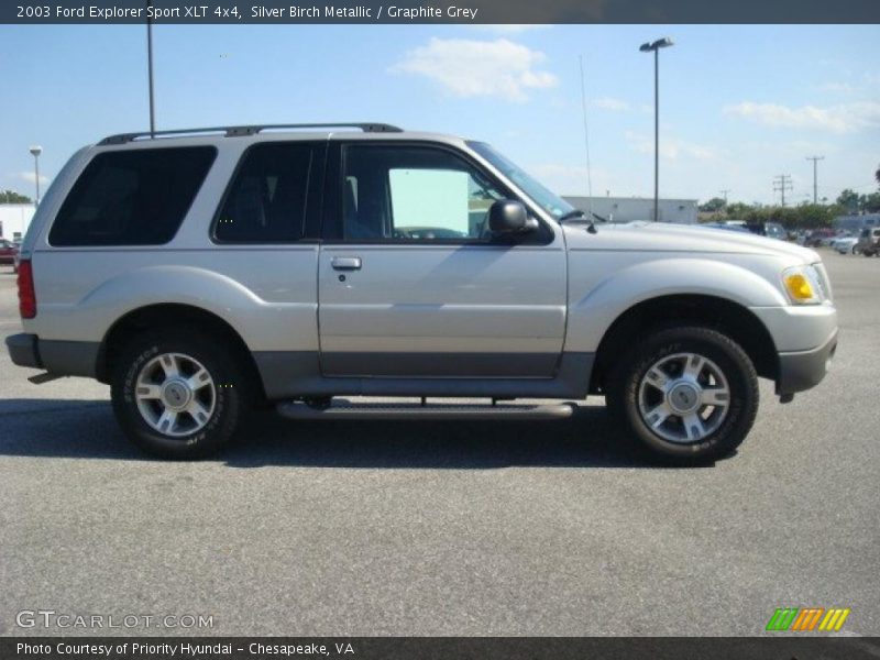 Silver Birch Metallic / Graphite Grey 2003 Ford Explorer Sport XLT 4x4