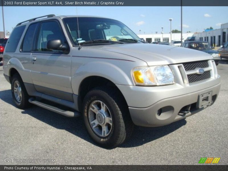 Silver Birch Metallic / Graphite Grey 2003 Ford Explorer Sport XLT 4x4