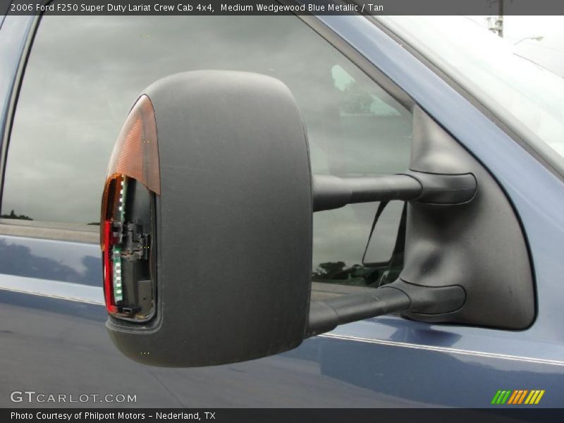 Medium Wedgewood Blue Metallic / Tan 2006 Ford F250 Super Duty Lariat Crew Cab 4x4