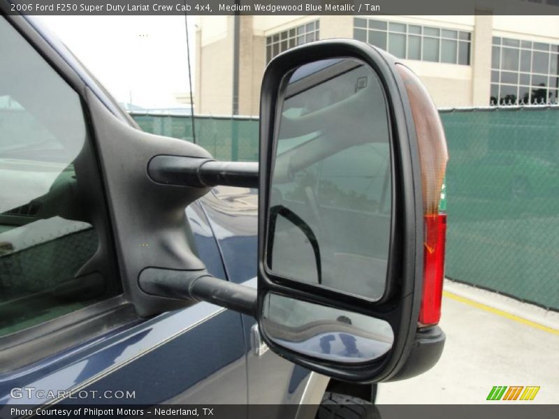 Medium Wedgewood Blue Metallic / Tan 2006 Ford F250 Super Duty Lariat Crew Cab 4x4