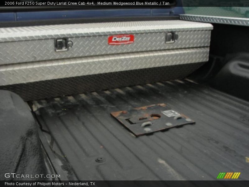 Medium Wedgewood Blue Metallic / Tan 2006 Ford F250 Super Duty Lariat Crew Cab 4x4