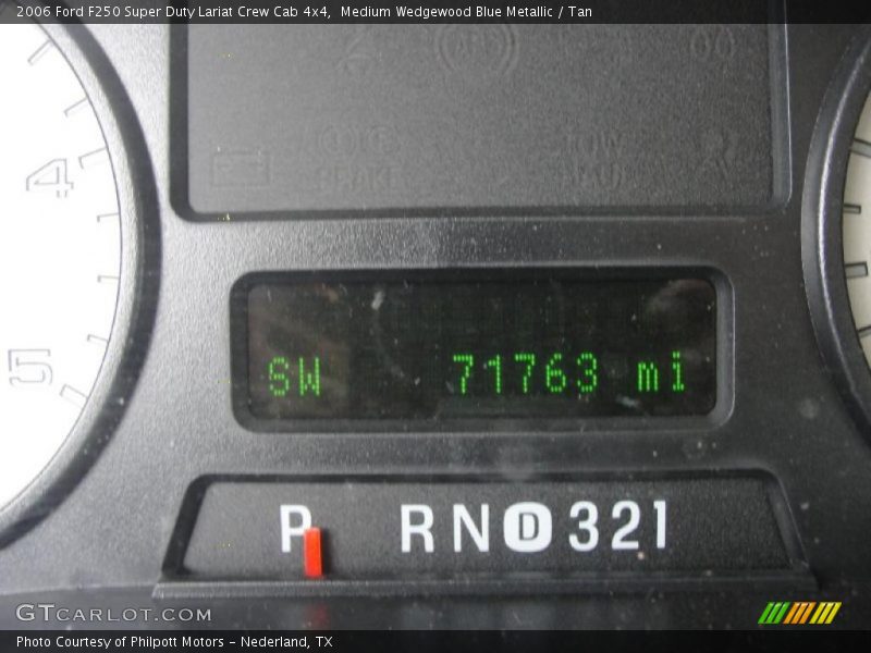 Medium Wedgewood Blue Metallic / Tan 2006 Ford F250 Super Duty Lariat Crew Cab 4x4
