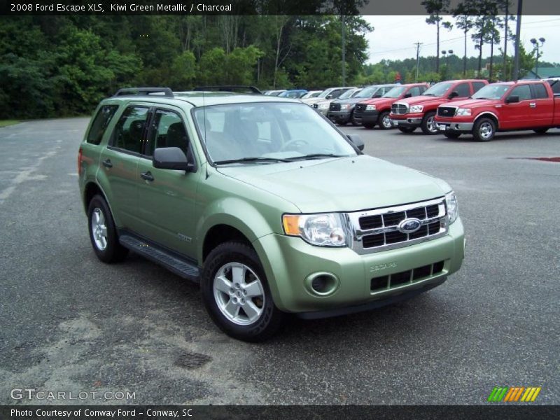 Kiwi Green Metallic / Charcoal 2008 Ford Escape XLS