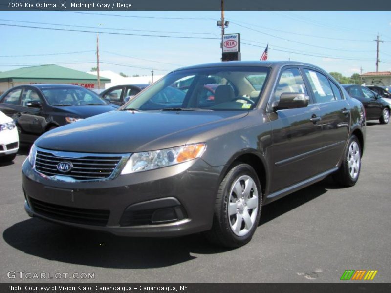Midnight Gray / Beige 2009 Kia Optima LX