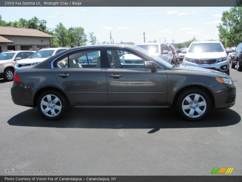 Midnight Gray / Beige 2009 Kia Optima LX