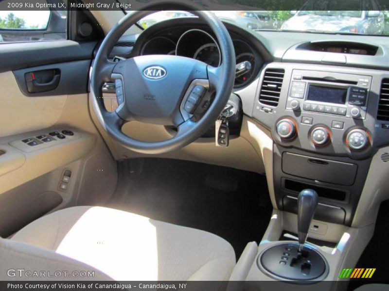 Midnight Gray / Beige 2009 Kia Optima LX